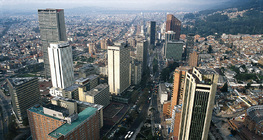 Vista de Bogotá, a capital da Colômbia