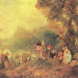 Jean-Antoine Watteau: O embarque para Cythera (1717, Rococó)