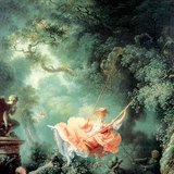 Jean-Honoré Fragonard: O baloiço (1767, Rococó)