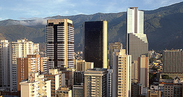 Centro da cidade de Caracas, a capital da Venezuela