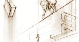 La línea vertical apunta hacia el centro de la Tierra