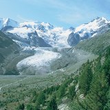 Glaciar en los Alpes