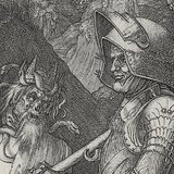 Albrecht Dürer - O Cavaleiro, a Morte e o Diabo (1513, Renascimento, parcial)