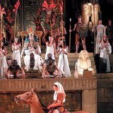 Stage scene from Giuseppe Verdi's Aida (Szeged Open-Air Festival, 2004)