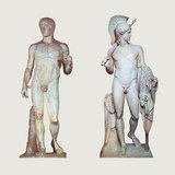 Policleto: Doríforo (460-420 a.C.). Thorwaldsen: Jasão e o Velo de Ouro (1803-1826, Classicismo)