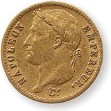 Coin with Napoleon's image