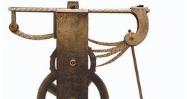 Uma cópia do relógio de pêndulo de Galileu