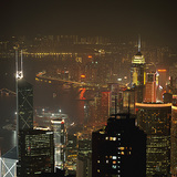 Paisaje nocturno de Hong Kong