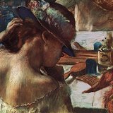 Degas - No espelho (1889, Impressionismo)