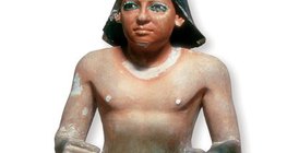 Estátua de um escriba egípcio