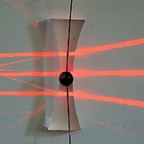 Raios de luz passando por uma lente côncava