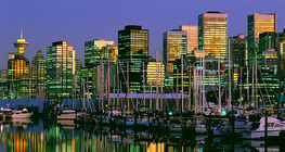 Vista de Vancouver desde el mar