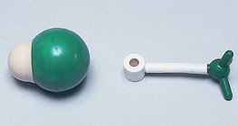 Molécula do Cloreto de hidrogênio: modelos de espaço preenchido e de bolas e varetas