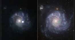 Uma supernova e sua galáxia hospedeira