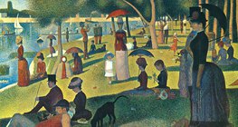 Georges Seurat: Domingo à tarde na ilha de La Grande Jatte (1884-1886, Impressionismo)