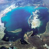 O mar de Aral em 1990