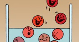 Partículas de vapor estão deixando a superfície do líquido