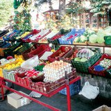 Grocery stand in autumn