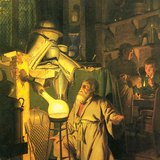 Henning Brand, alquimista alemão, o descobridor do fósforo (c.1669)