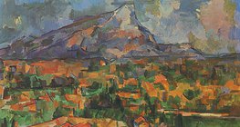 Paul Cézanne: Mont Sainte-Victoire (1904-1906, pós-impressionismo)