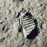 La huella de Aldrin en la Luna