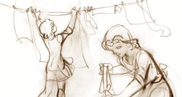 Roupas molhadas dispostas em uma área quente e arejada secam mais rápido