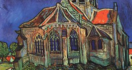 Van Gogh: A Igreja em Auvers (1890, pós-impressionismo)