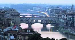 Vista de Florencia con el río Arno