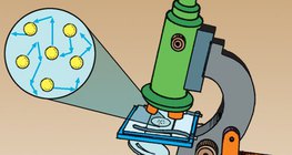 El movimiento browniano puede ser claramente observado al microscopio