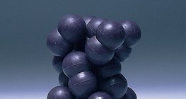 O arranjo das moléculas no cristal de iodo