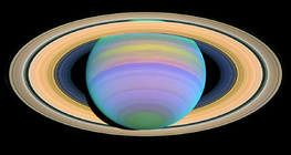 O hemisfério sul de Saturno