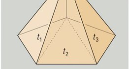 O volume de uma pirâmide