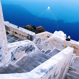 Stairs on the island of Santorini