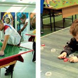 Players of button football