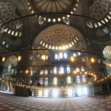 Interior of the Blue Mosque