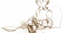 Açúcar dissolve-se no chá