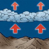 The role of clouds in reflecting the thermal radiation at night
