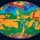 Mapa de temperatura de la Tierra
