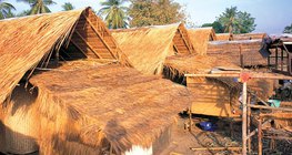 Las casas construidas sobre estacas en el Sudeste Asiático