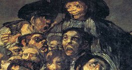 Francisco Goya: Uma peregrinação a San Isidro (1820-1823, Romantismo, detalhe)