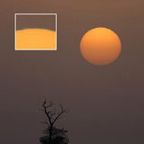 The color of the rising sun