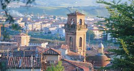 Pequena cidade no norte da Itália