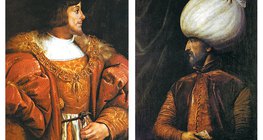 Luís II da Hungria e o Sultão Otomano Suleiman, o Magnífico