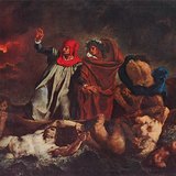 Delacroix - A barca de Dante (1822, Romantismo)