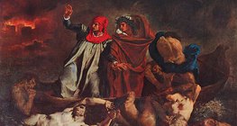 Delacroix - A Barca de Dante (1822, Romantismo)