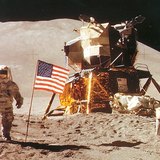 Astronauta norte-americano na Lua (James B. Irwin, Apollo 15, 1971)