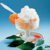 Copa de frutas con nata