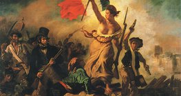 Delacroix - Liberdade Liderando o Povo (1831, Romantismo)