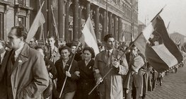 Demonstração em 23 de outubro de 1956 em Budapeste
