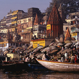 O rio Ganges em Varanasi